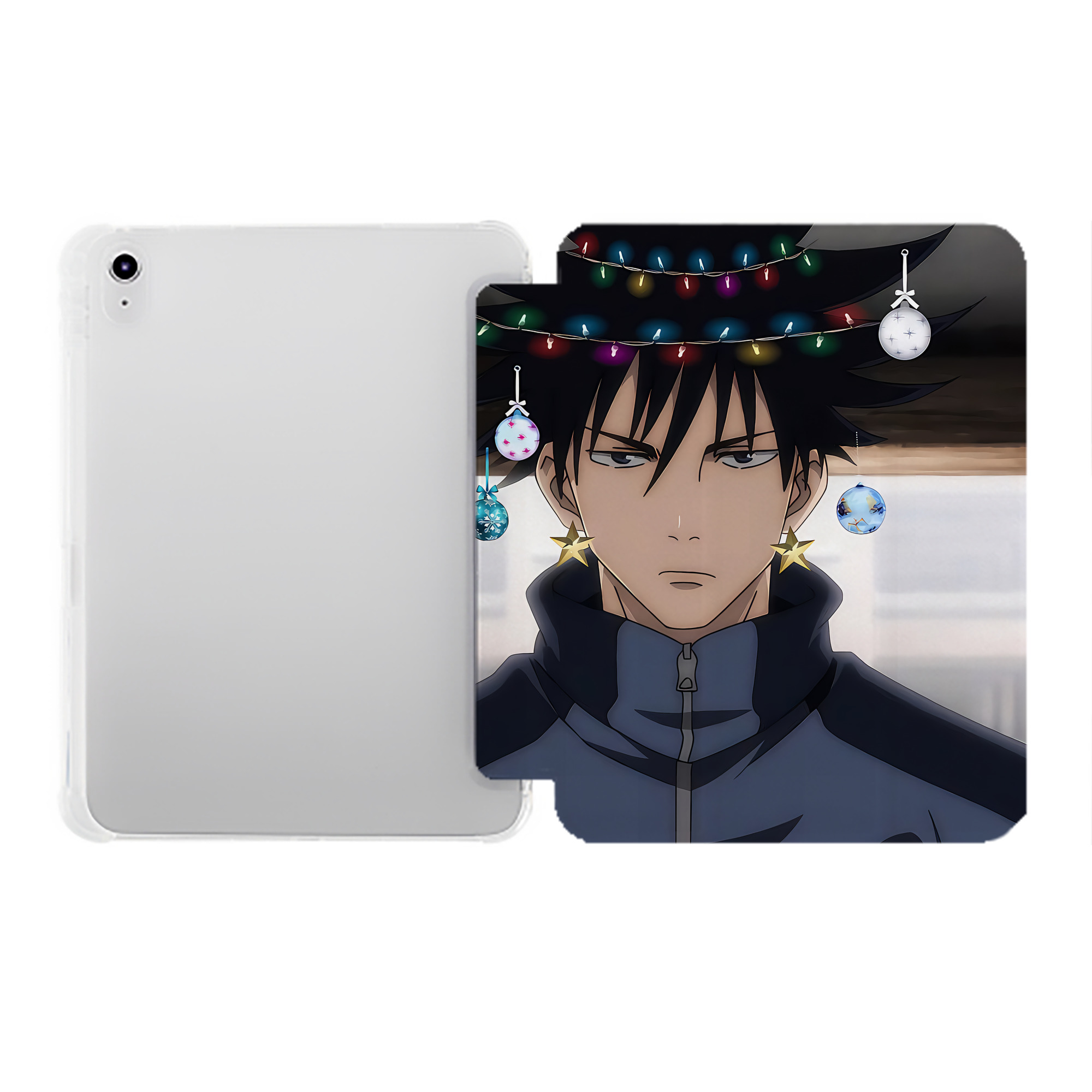 （画像用） SPY×FAMILY间谍家家酒 IPad ケース ペン収納付き 三つ折りスタンド PUレザー×シリコン 対応機種9.5/10.5/10.9インチ